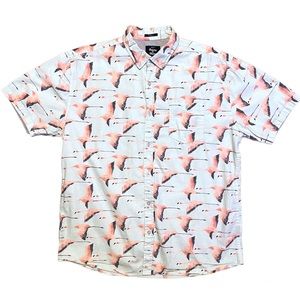 NWOT Artistry in Motion Flying Flamingo Shirt
